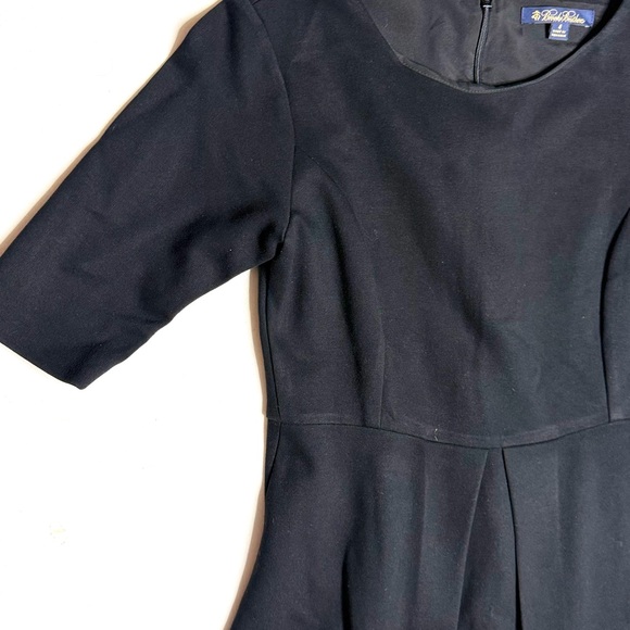 Brooks Brothers Elegant Black A-Line Dress Size 4 - Picture 5 of 10